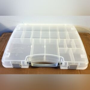 Plano - (38x28x5cm) Divided Compartments Plastic Storage Organizer Container